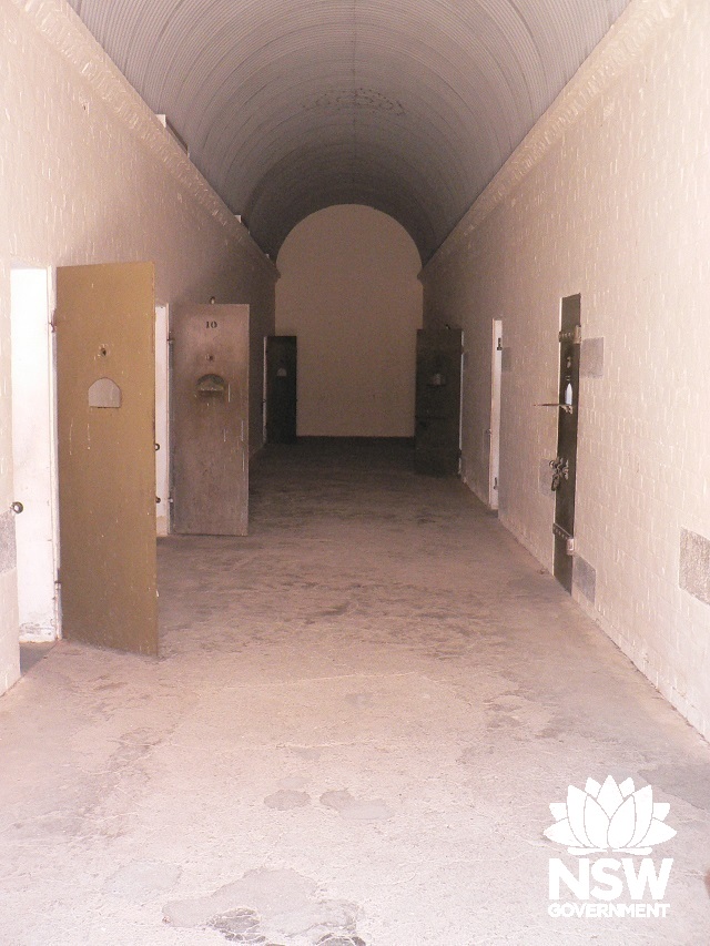 Main male cell block, view from main door
