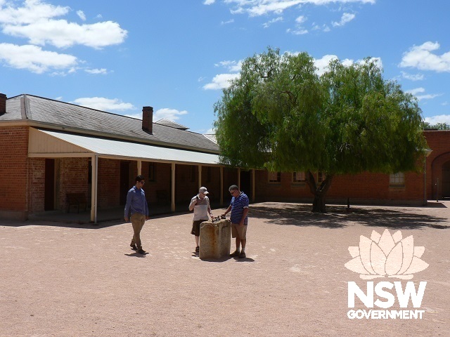 Old Wentworth Gaol - middle courtyard with hospital wing in background