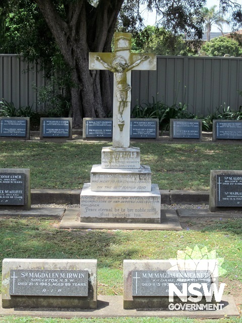 Monument for Mother Mary Stanislaus Kenny in the Sisters of Mercy cemetery (1910)