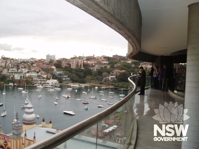 Balcony of apartment looking over Lavender Bay..
