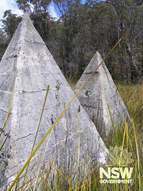 Detail of concrete tetrahedra