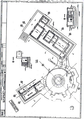 Detailed drawing of Ben Buckler Battery site, presumed based upon 1984 Waterboard survey.