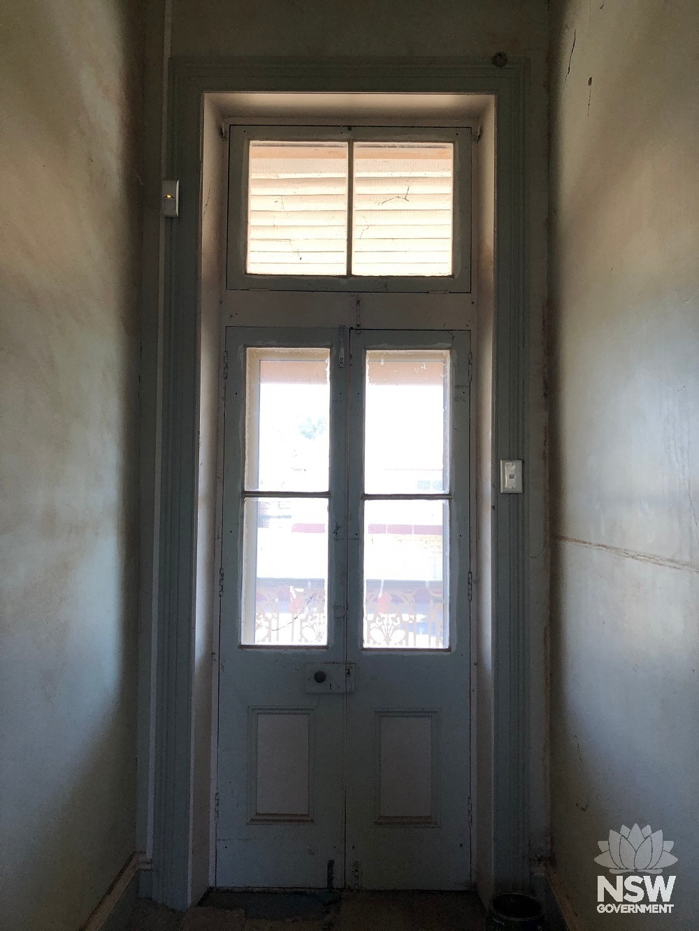 Front door of residence