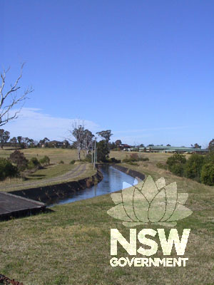 Upper Canal Water Supply looking south-west at Raby Road.