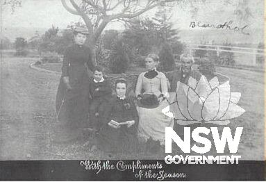 The Kidd Family at Blair Athol c. 1890-1899, source: Jessie Loney (nee Kidd); Campbelltown & Airds Historical Society; Campbelltown City Library Local Studies Collection File Ref 000\000184