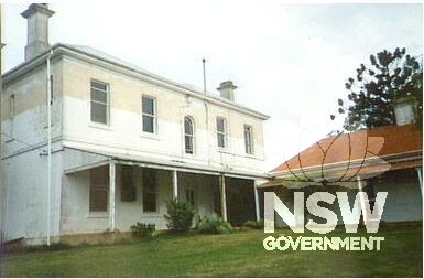 1992 photo of rear of Blair Athol and Service Wing; Fred Seers Collection, Campelltown & Airds Historical Society; Campbelltown City Library File Ref 000\000163