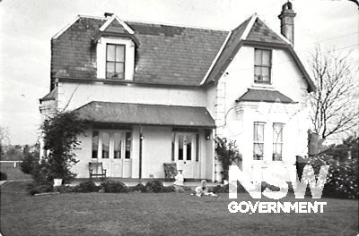 c. 1960-1969 photo of the Old Congregational Manse. Campbelltown City Library Image No. 001\001143