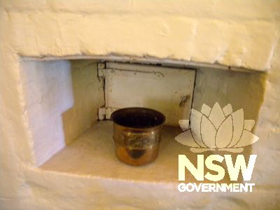 Denham Court house:  kitchen interior - bread oven