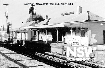 Greta Railway Station, 1982. Hunter Photo Bank No 16301956 available from Newcastle Regional Library