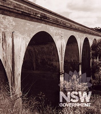 Farmers Creek Railway Viaducts 1921, stone and brick, Bowenfels