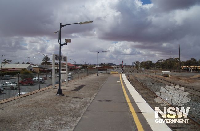 View from platform of Broken Hill railway Station
