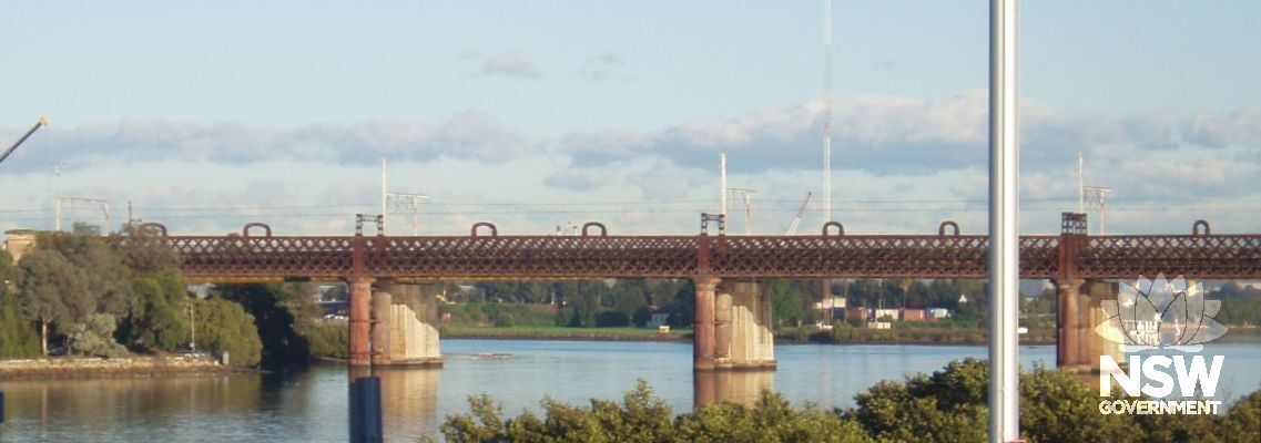 Meadowbank rail bridge and viaduct over Parramatta River (John Whitton Bridge). This is the largest double track lattice girder bridge to be prefabricated in England for export to Australia and has significant variations on the standardised design.