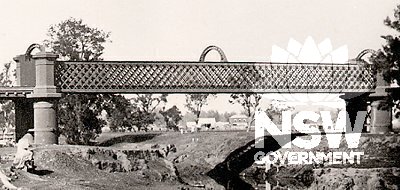 Tamworth lattice railway bridge