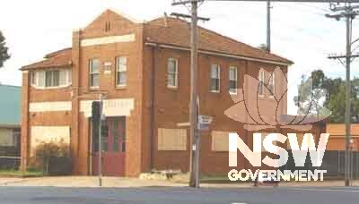 Corner View of Fire Station.