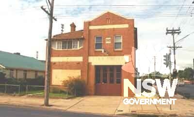 Front view of Fire Station in Darling Street, Dubbo.