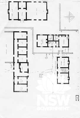 Partial plan of the site of Gundagai Gaol