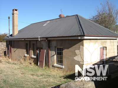 Residence Service Wing including  kitchen, prisoner's kitchen, store, laundry, toilet and bathroom. North façade