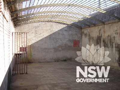 Enclosed  exercise yard to the west of the 1881 Cell Block Wing