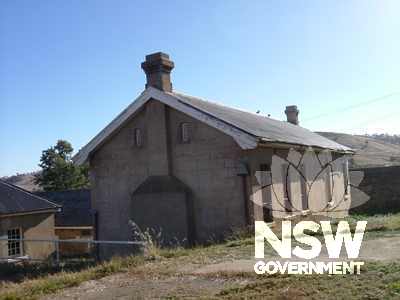 The Hospital Wing, built as a watch house and gaol in 1859.  Looking west.