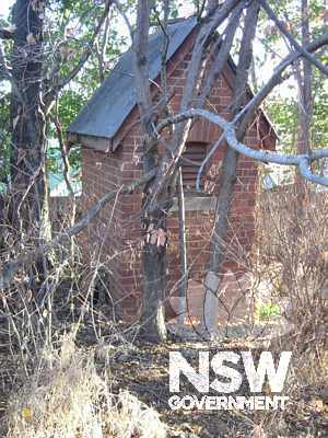 Former outhouse at the south-eastern corner of the site
