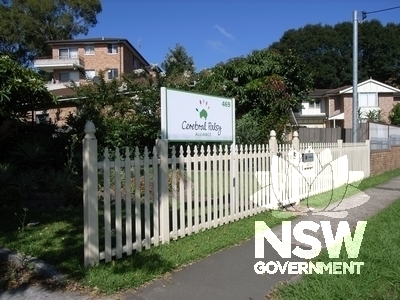 Fence and signage at Torino, 469 Forest Road, Penshurst