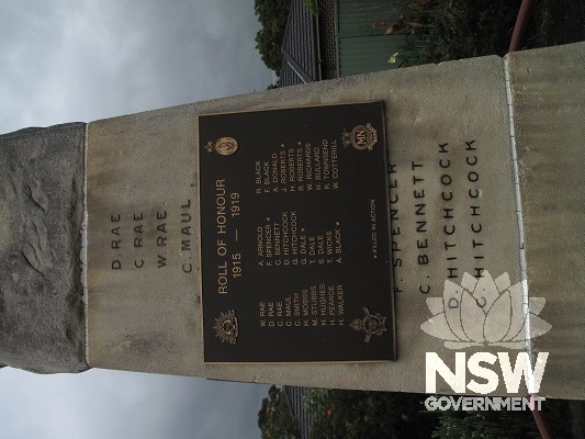 Glenorie War Memorial garden
