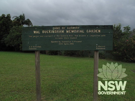 Glenorie War Memorial garden
