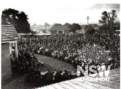 Official opening of the Ryde District Soldier's Memorial Hospital, 12 May 1934. Ryde Library Local Studies Ref No. 5481228