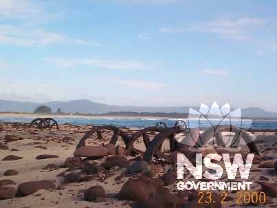 Windang Island railway relics.