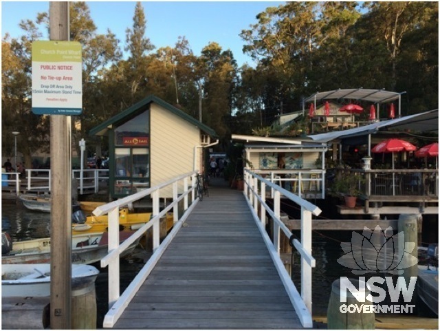 Church Point Wharf after the repair works