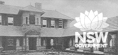 Early photograph of the Men's Pavilion.