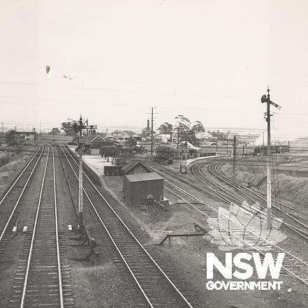 East Maitland Railway Station- showing railway junction, 1950