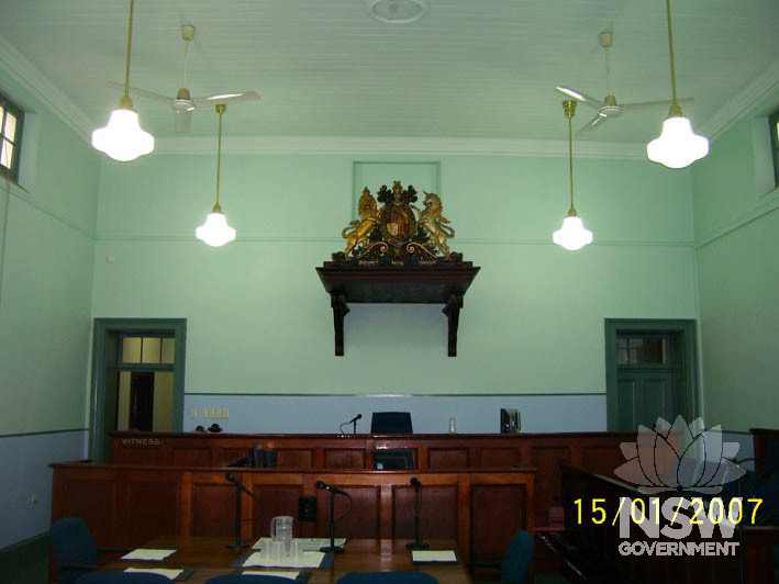 Courtroom of Glen Innes Courthouse