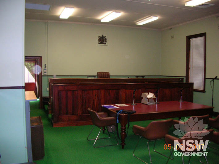 Courtroom of Holbrook Courthouse