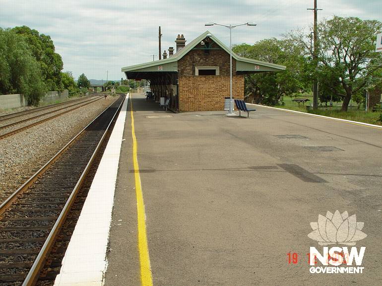 East Maitland Railway Precinct- view of main station building from platform