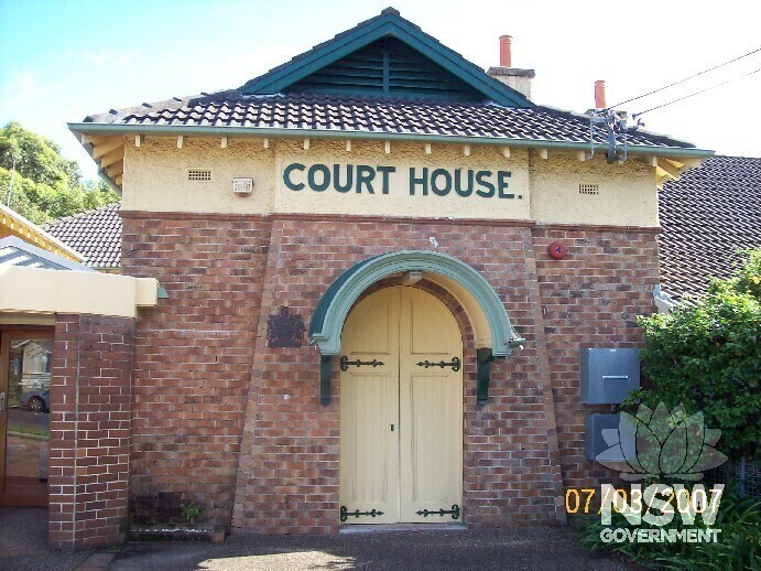 The original entrance to Albion Park Courthouse.