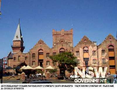 Australasian Steam Navigation Company (ASN) Building - view from corner of Playfair and George Streets 1997