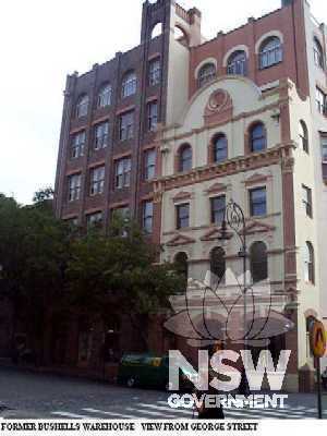 Former Bushells Warehouse - view from George Street 1997
