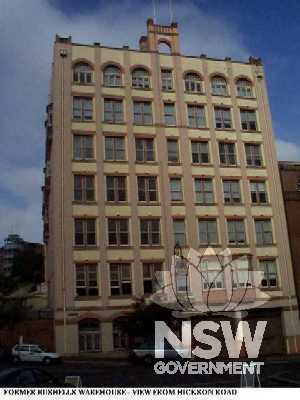 Former Bushells Warehouse - view from Hickson Road 1997