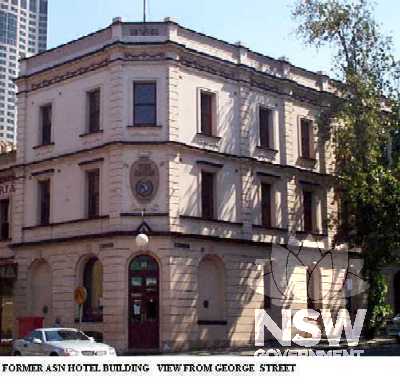 Former ASN Hotel Building view from George Street 1997