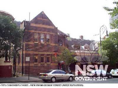 City Coroners Court view from George Street (West Elevation) 1997