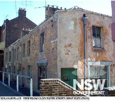 Susannah Place, view from Gloucester Street, West Elevation 1997