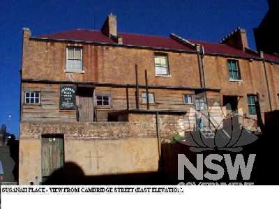 Susannah Place, view from Cambridge Street, East Elevation 1997