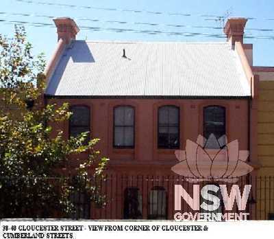 38-40 Gloucester Street, view from corner of Gloucester and Cumberland Streets 1997