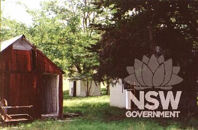Slab shed and outbuildings west of the homestead