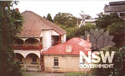 West elevation of former engineer's residence and rear buildings (no longer owned by Sydney Water).