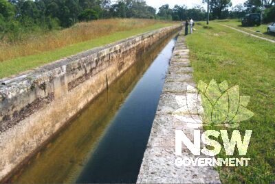 Typical section of the Upper Canal (Section 2).