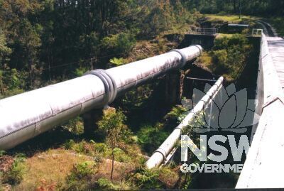 Simpson's Creek Aqueduct, main aqueduct pipe and by-pass (Section 2).