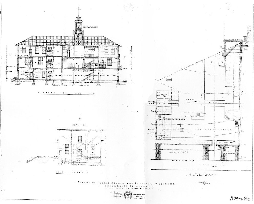 Original Site Plan, School of Public Health and Tropical Medicine