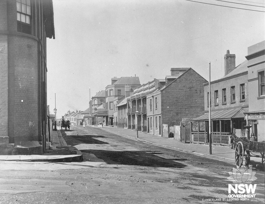Cumberland St c1901, Lilyvale on right c1901